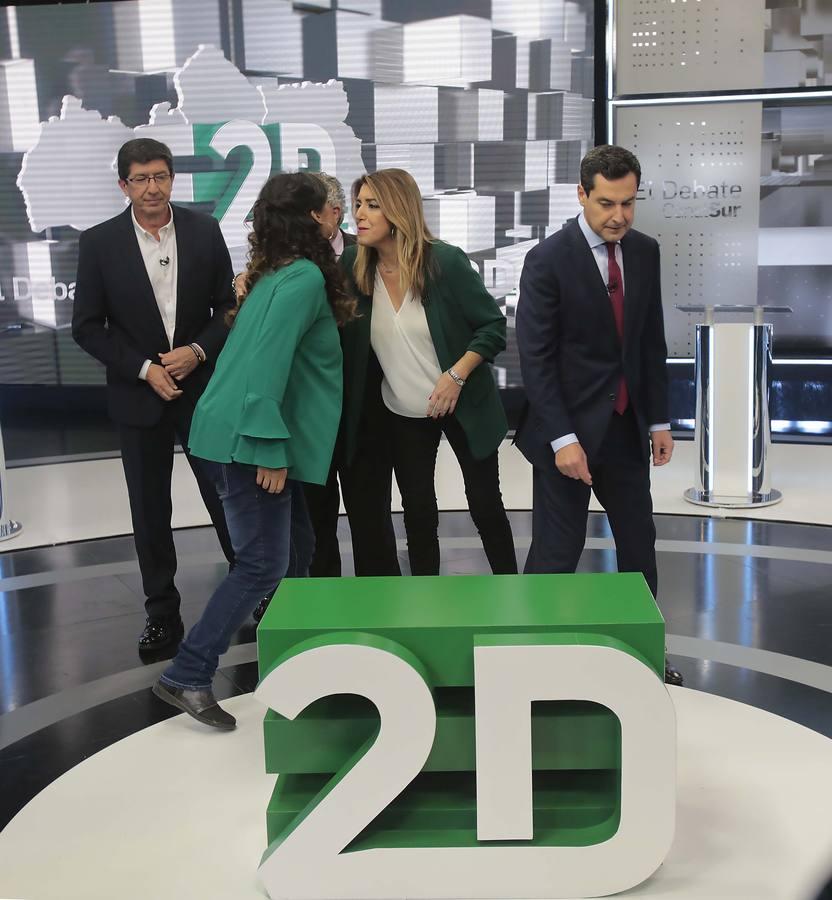 En imágenes, primer debate electoral de los líderes políticos andaluces en Canal Sur