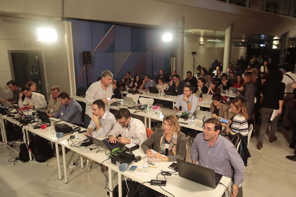 En imágenes, primer debate electoral de los líderes políticos andaluces en Canal Sur