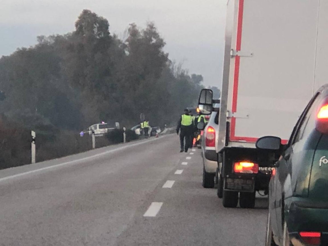 Crónica gráfica del accidente mortal en la carretera que une Arahal con Utrera