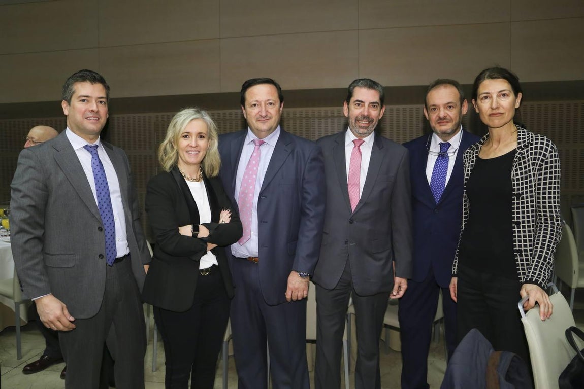 Eduardo Carreño, Carmen Román, Joaquín Martín, José Carlos Saz, Félix Estébanez y Ana Puyuelo