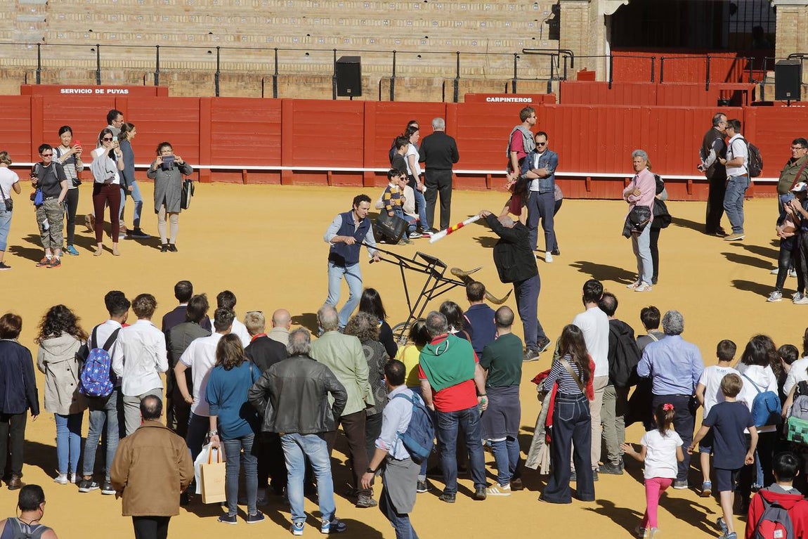 Jornada de puertas abiertas en la Plaza de Toros de la Real Maestranza de Sevilla