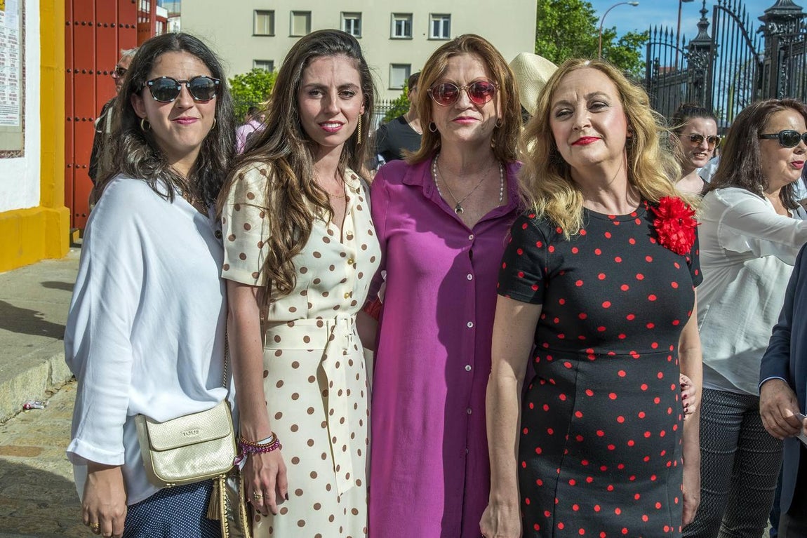 Paloma Gómez Lirola, Magdalena González Serna, Magdalena Lirola y Mercedes Morón