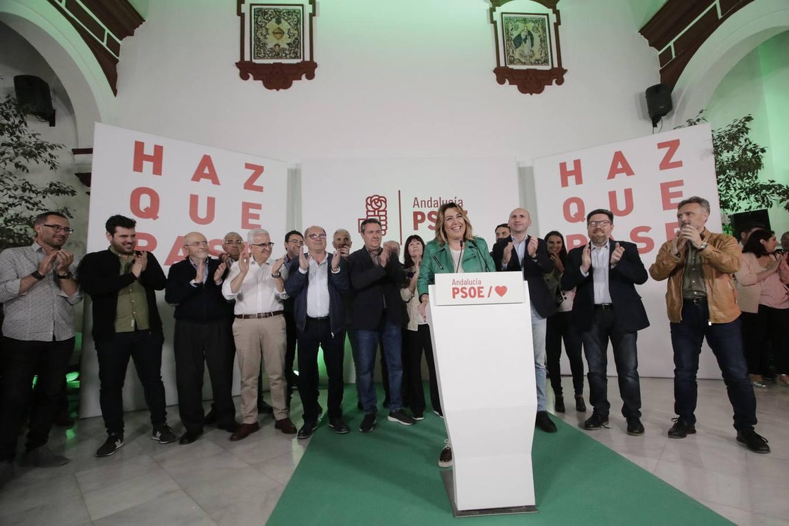 Ascenso del PSOE en Andalucía, las imágenes de la celebración