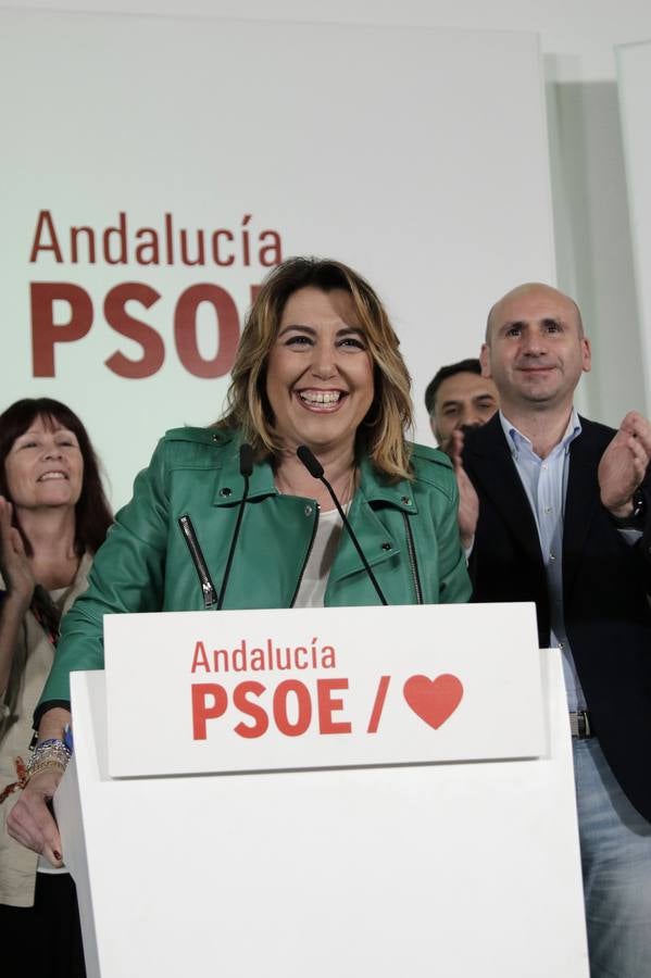 Ascenso del PSOE en Andalucía, las imágenes de la celebración
