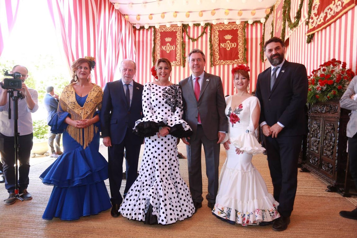 En imágenes, las recepciones del día festivo de la Feria Sevilla 2019