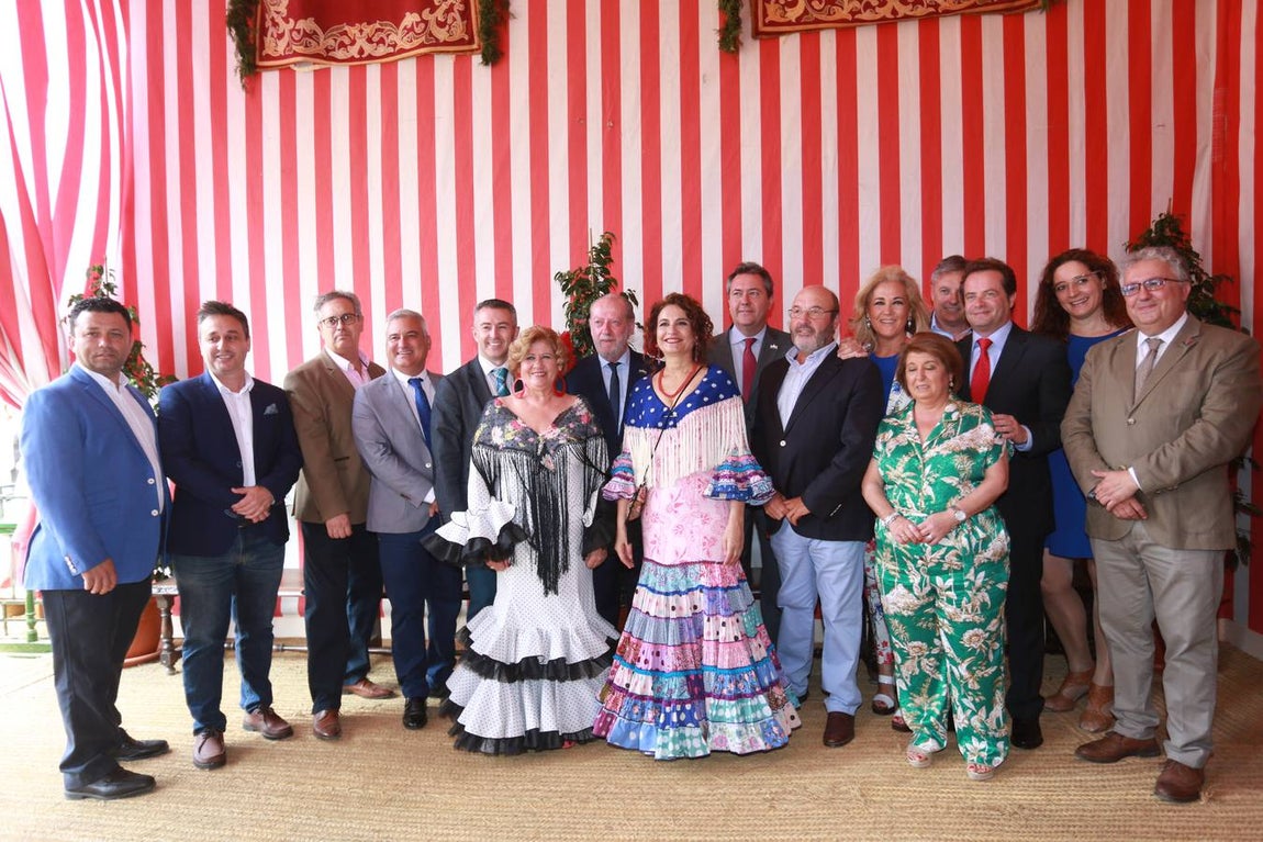 En imágenes, las recepciones del día festivo de la Feria Sevilla 2019