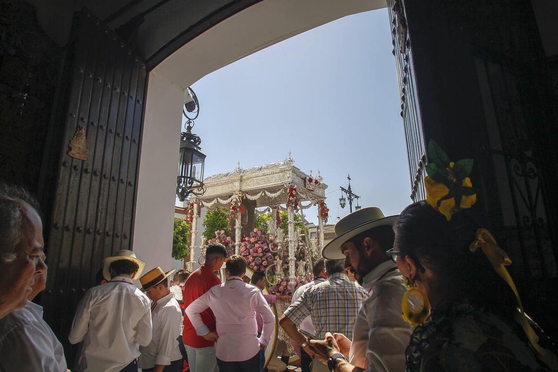 Salida de la hermandad del Rocío de Coria