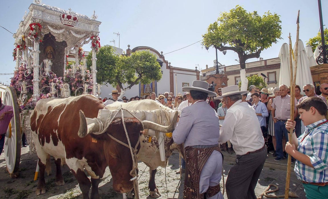 Salida de la hermandad del Rocío de Coria