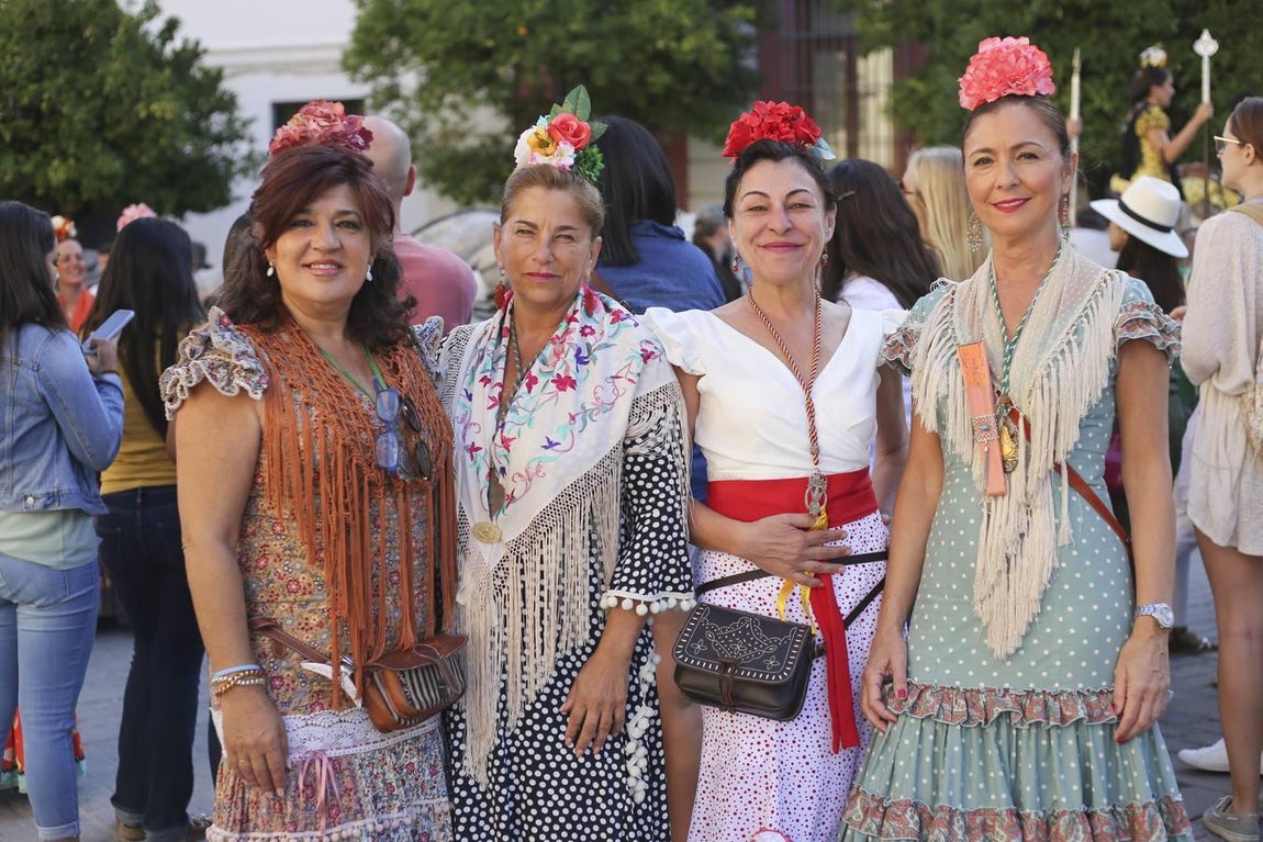 Carmen Seco, Pilar Pallares, Adela García y Rocío Pallares