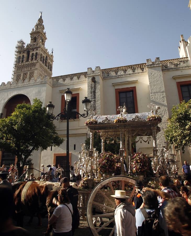En imágenes, la salida de la hermandad del Rocío de Sevilla