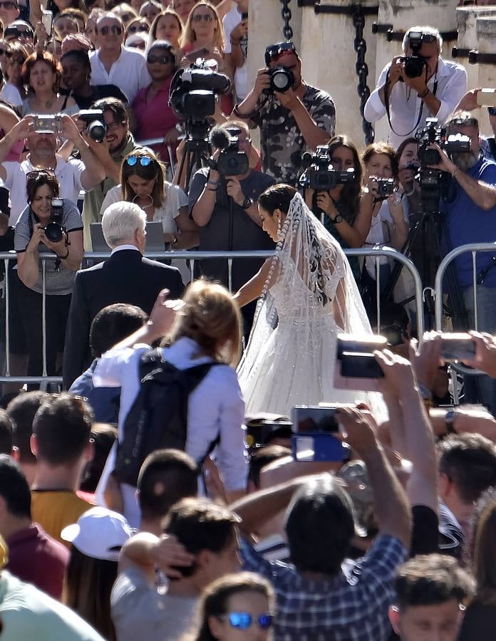 En imágenes, las mejores imágenes que dejó el enlace de Ramos y Pilar Rubio