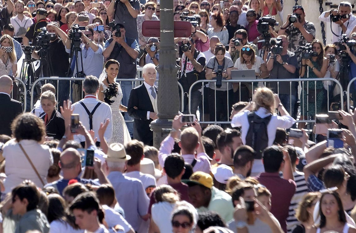 En imágenes, las mejores imágenes que dejó el enlace de Ramos y Pilar Rubio