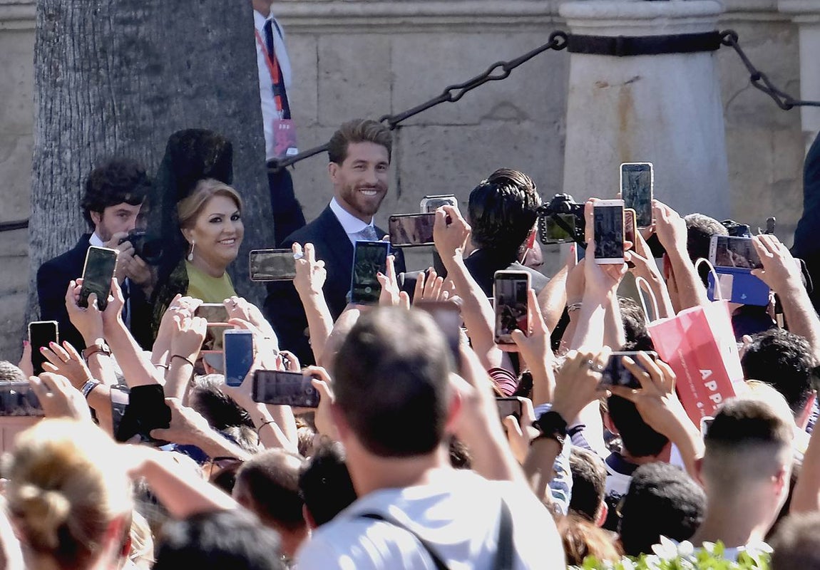 En imágenes, las mejores imágenes que dejó el enlace de Ramos y Pilar Rubio