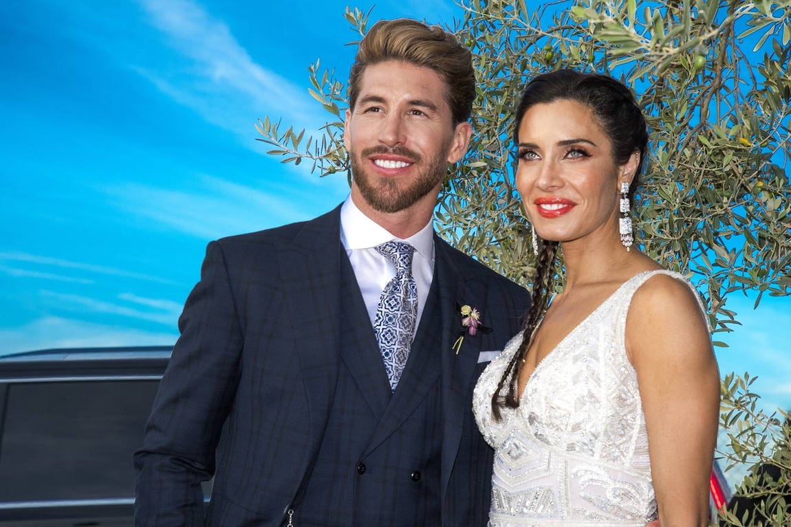 En imágenes, las mejores imágenes que dejó el enlace de Ramos y Pilar Rubio