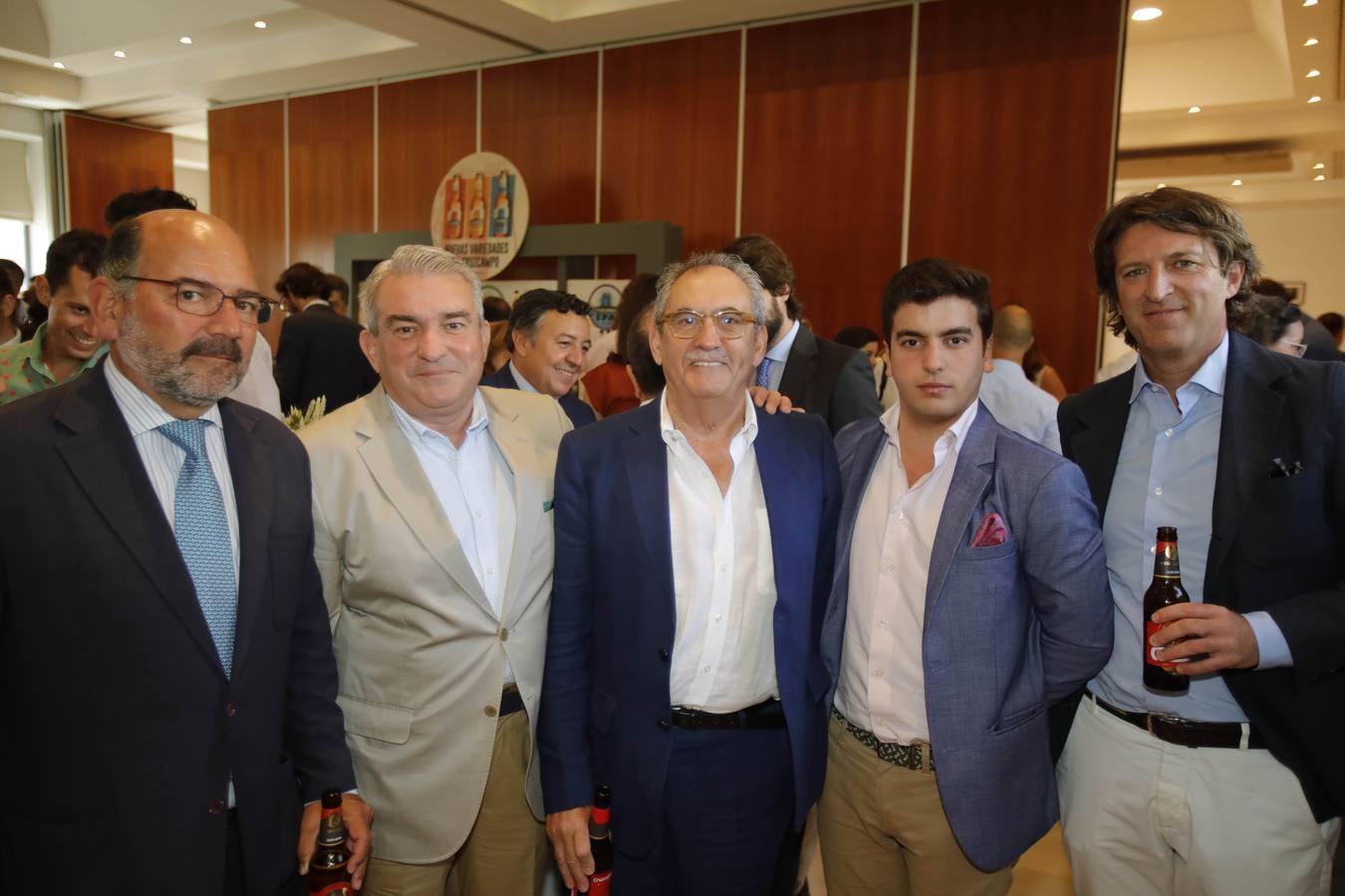 Antonio Pardo, Ramón López de Tejada, Antonio Castro, Ignacio López de Tejada y Paco Ybarra