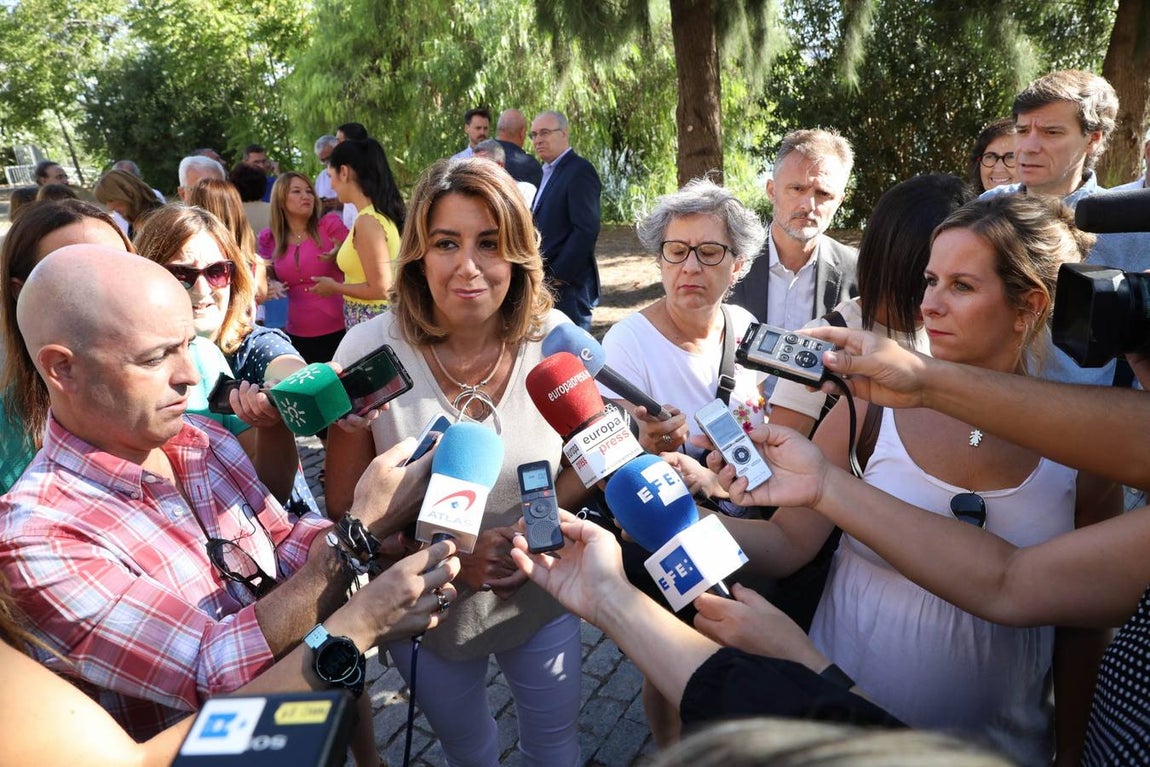Las primeras imágenes de Susana Díaz tras anunciar su embarazo