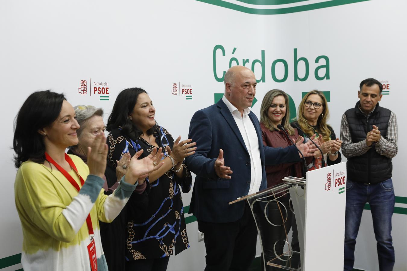 La noche de las elecciones generales en Córdoba para el PSOE, en imágenes