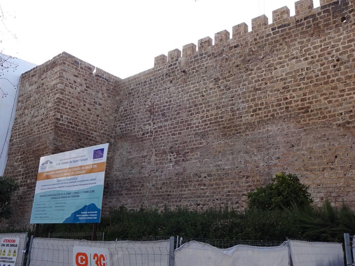La restauración del Castillo de Priego de Córdoba, en imágenes