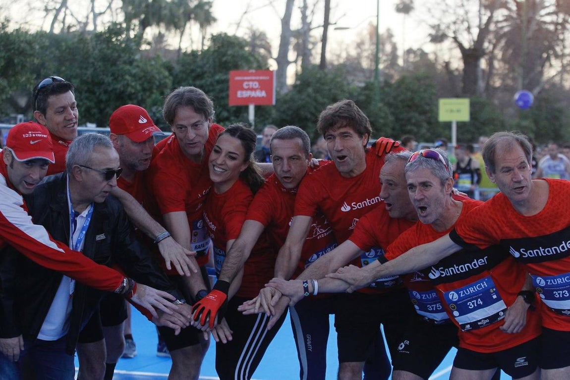 Gran ambiente en la salida del Zurich Maratón Sevilla 2020