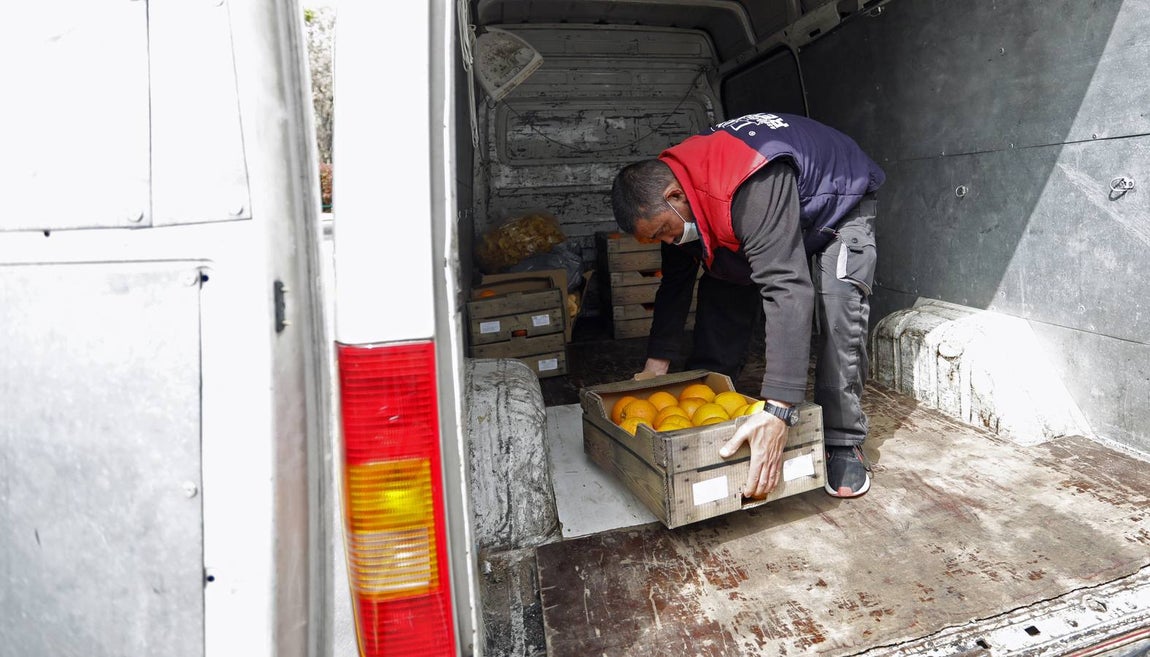 En imágenes, el reparto de comida en Córdoba frente al coronavirus