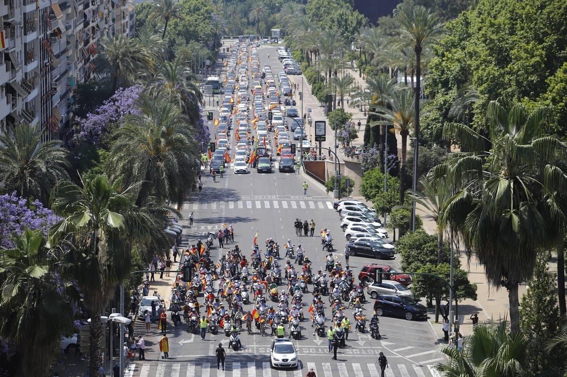 La marcha contra el Gobierno en Córdoba de Vox, en imágenes (I)