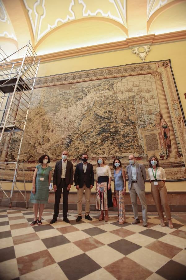 Vuelve a poder visitarse el Salón de los Tapices del Real Alcázar de Sevilla