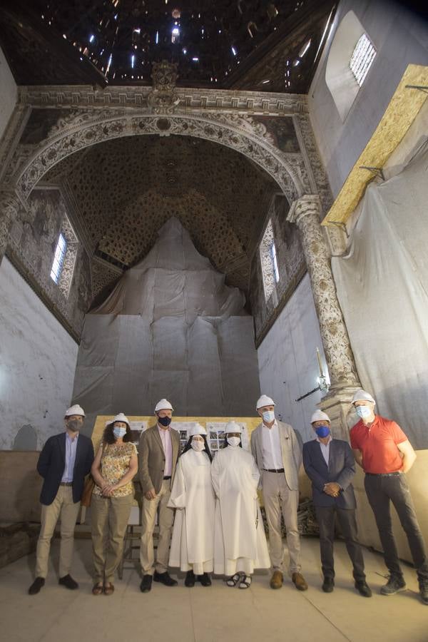 El estado de las obras de restauración de la iglesia del convento Madre de Dios