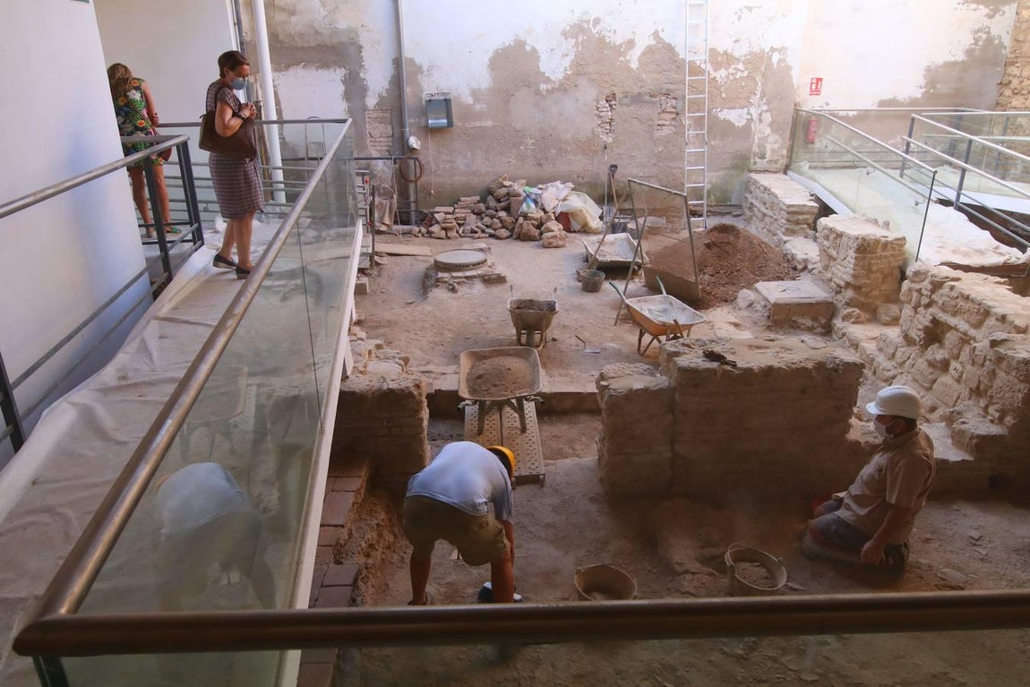 Las obras de rehabilitación de la Sinagoga, en imágenes