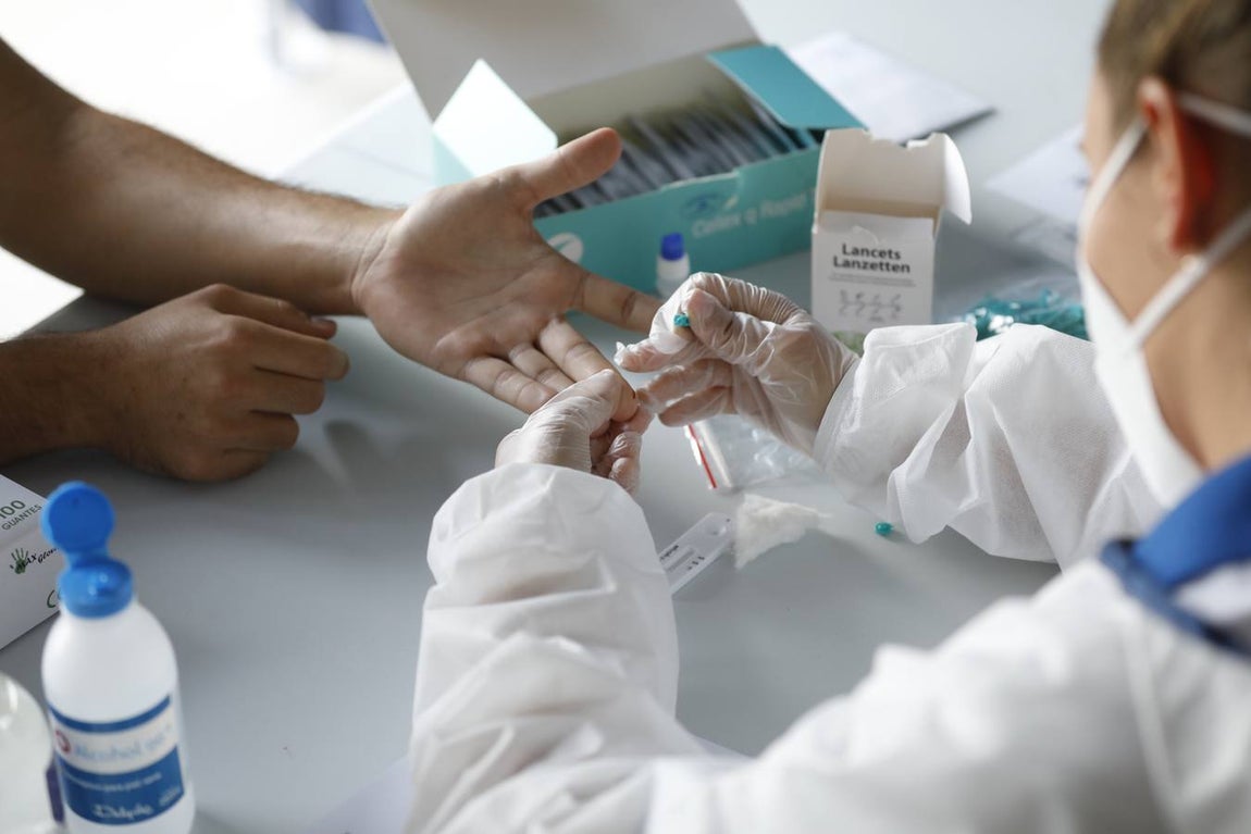 En imágenes, los test en la Escuela de Magisterio «Sagrado Corazón» de Córdoba