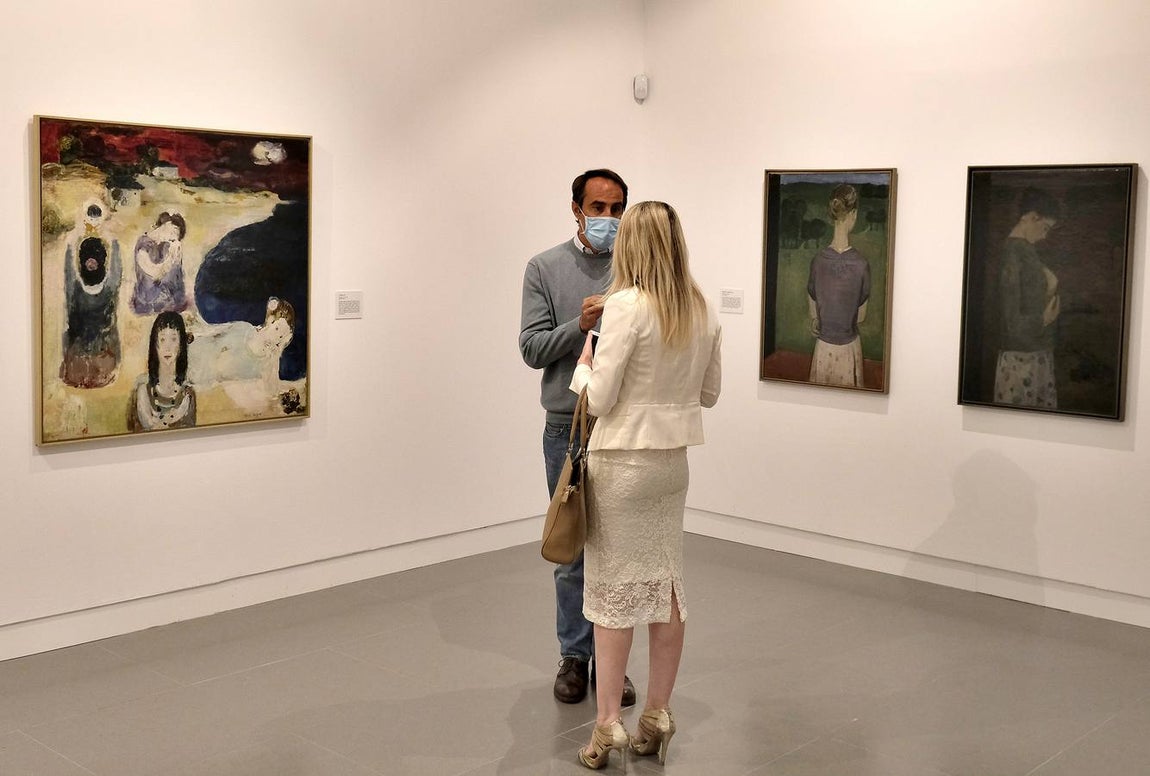 Inauguración de la exposición de Carmen Laffón en la Fundación Cajasol