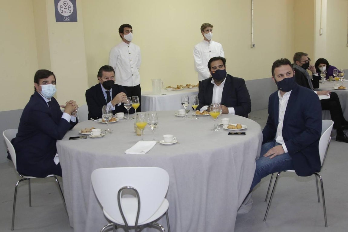 Juan Manuel Montaño, José Pérez Benítez, Iván Pestaña y Manuel Pérez