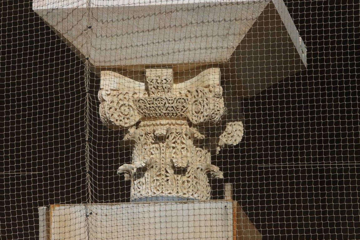 El inicio de las obras en el Salón Rico de Medina Azahara, en imágenes