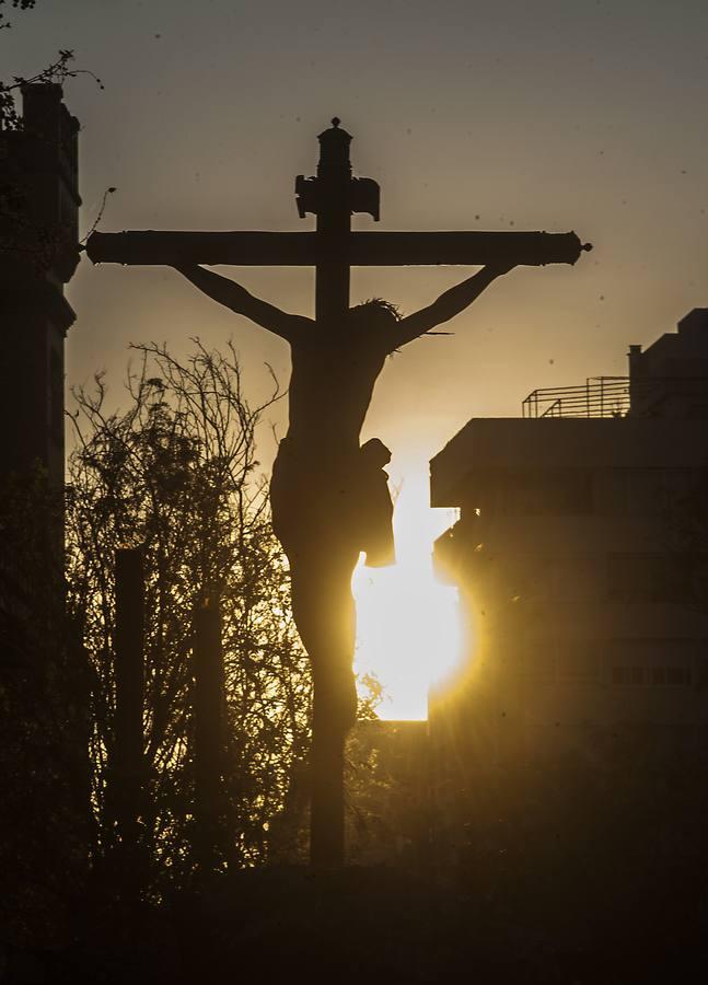 Cristo de Burgos en el atardecer del Miércoles Santo de 2014