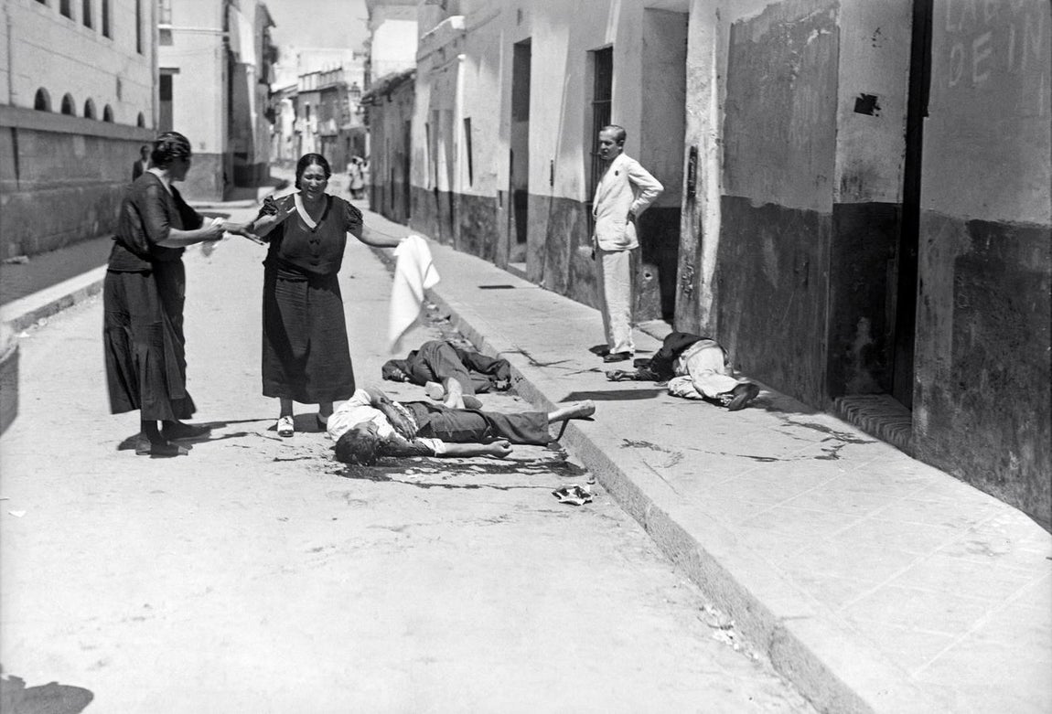 La imagen de la guerra cainita en el barrio de Triana. Año 1936