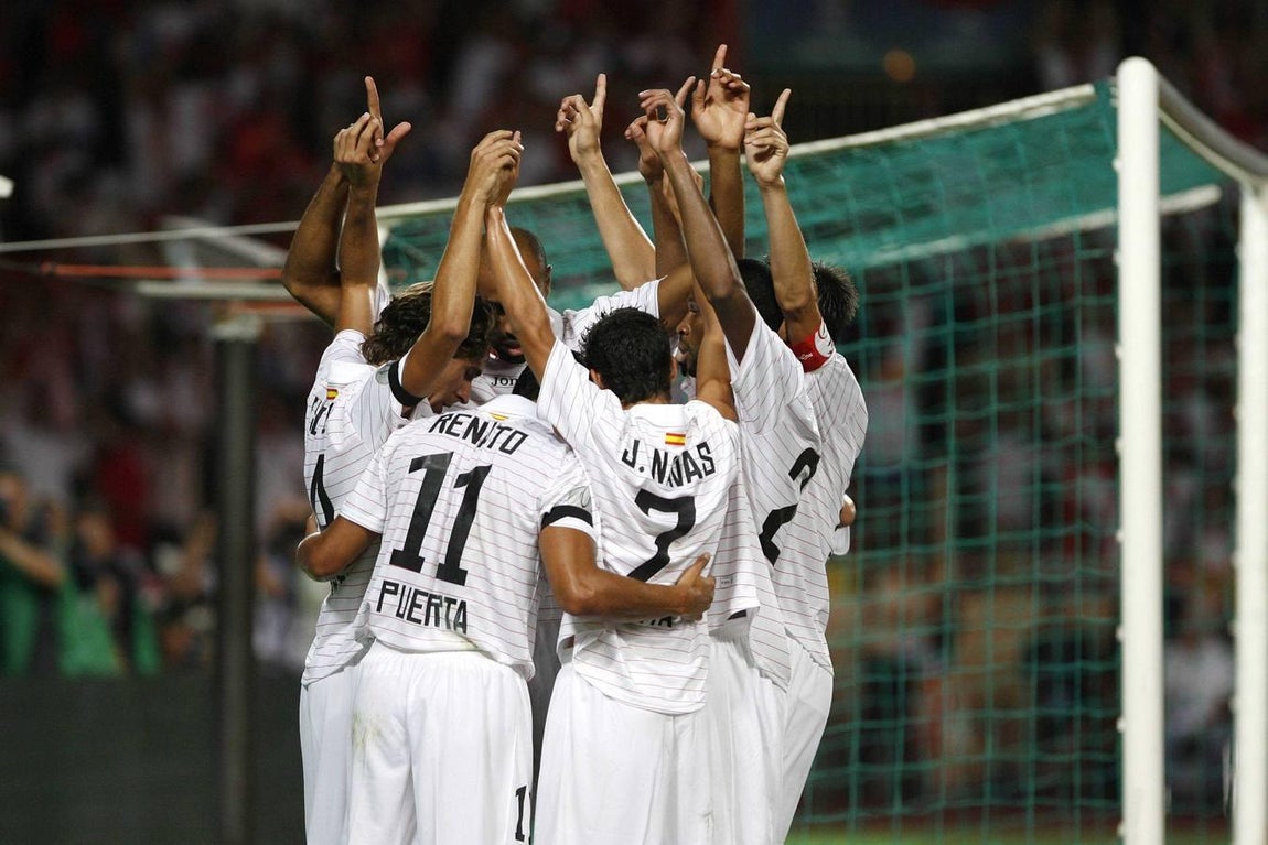 Gol dedicado a Puerta en la final de la Supercopa. Año 2007
