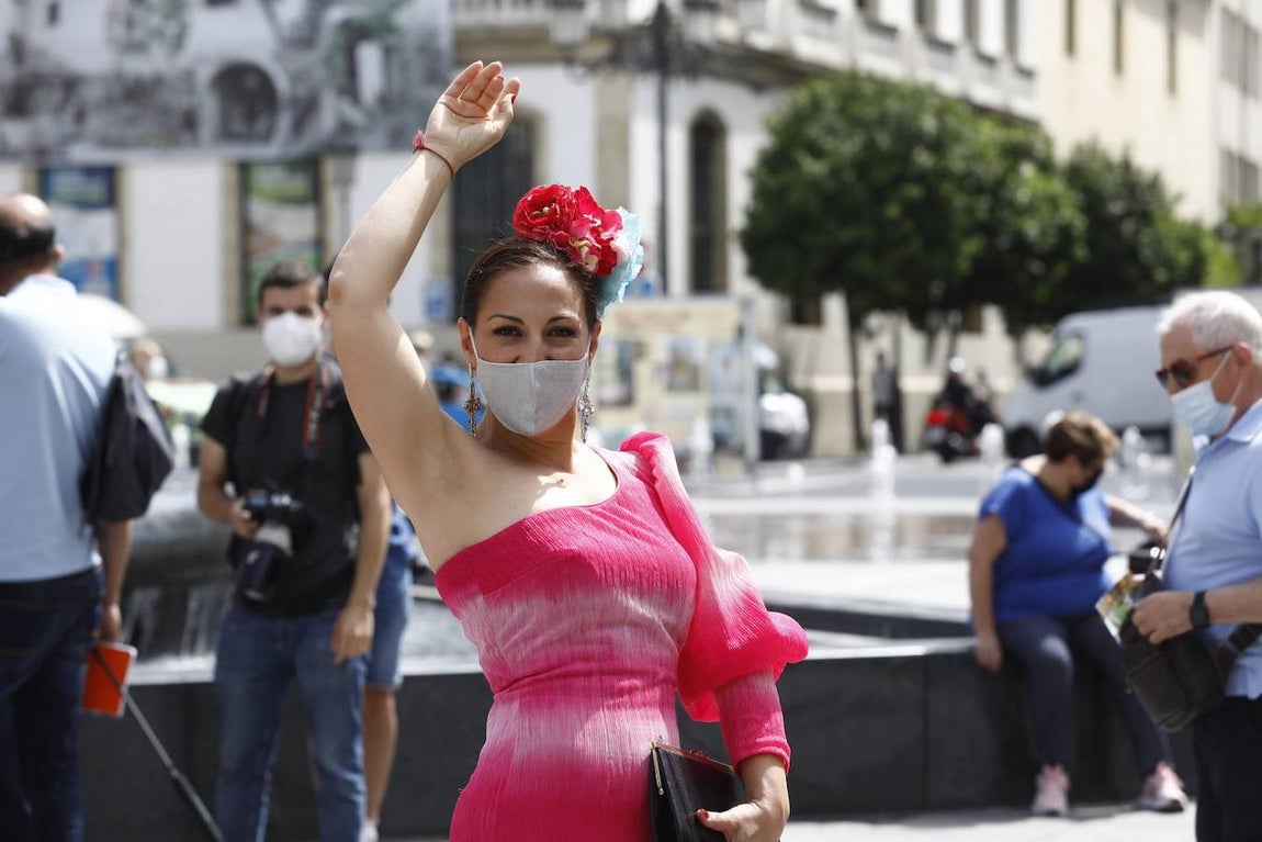 La concentración de mujeres de flamenca en Córdoba, en imágenes