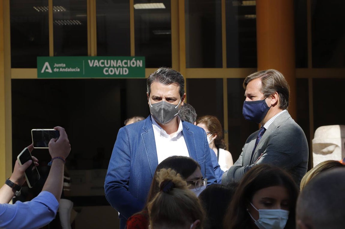 En imágenes, arranca la vacunación Covid en la sede del Ayuntamiento de Córdoba