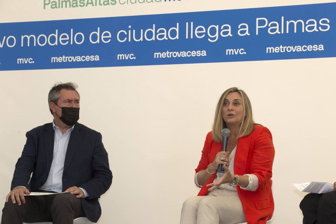 La promotora Metrovacesa ha puesto este jueves la primera piedra del nuevo barrio sevillano de Palmas Altas