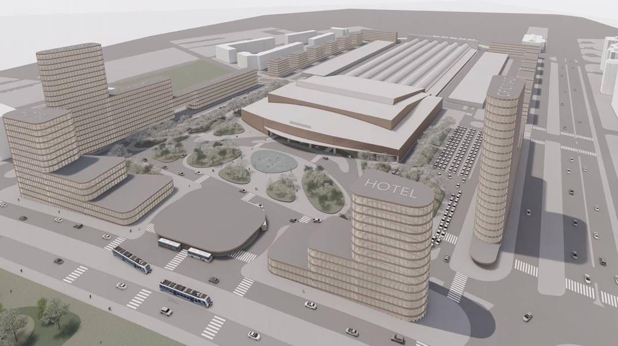 En imágenes, el proyecto de reurbanización del entorno de Santa Justa propuesto por Cruz y Ortiz
