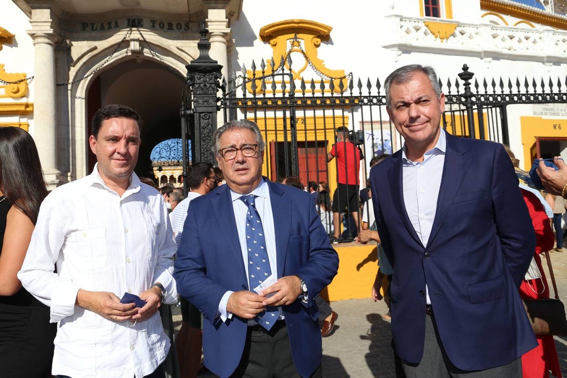 Juan de la Rosa, Juan Ignacio Zoido y José Luis Sanz. 