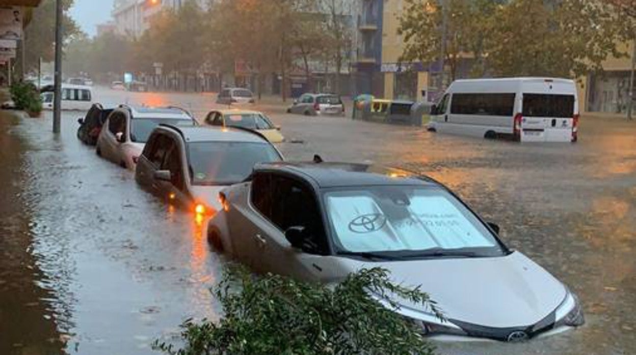 En imágenes, inundaciones en la costa de Huelva por intensas lluvias