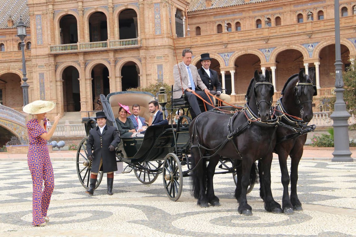 Paseo de carruajes por el Parque de María Luisa