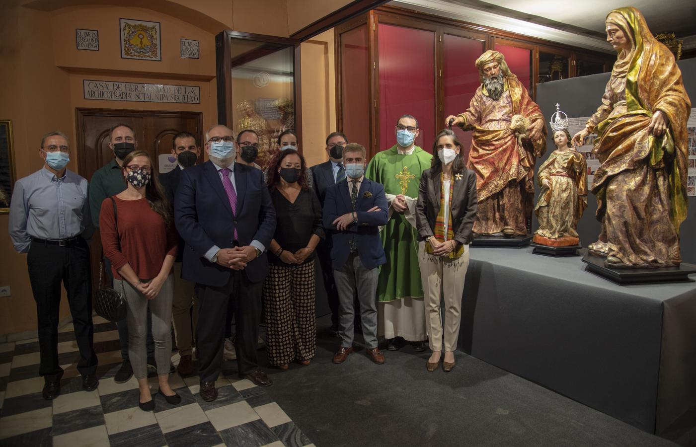 Imágenes de la restauración del misterio de la Sagrada Familia de la hermandad de la O