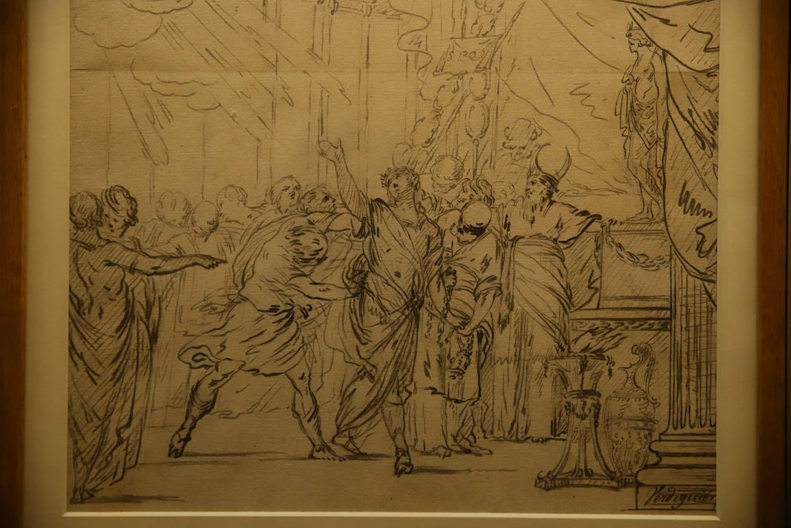 La exposición de dibujos de Verdiguier en Córdoba, en imágenes