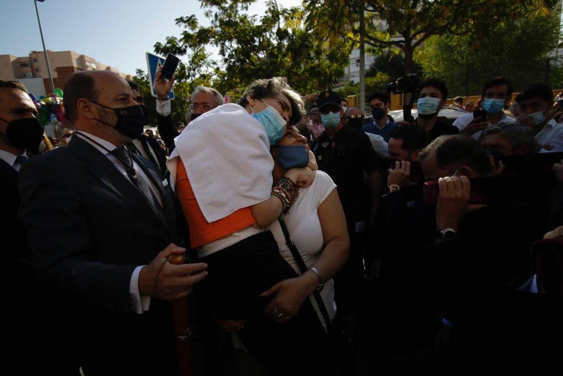 El Señor del Gran Poder por las calles del barrio de la Romería y Santa Aurelia