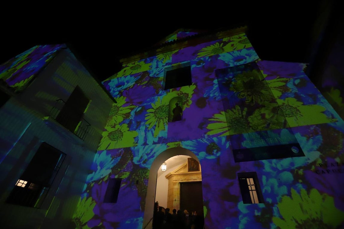 El mapping de la hermandad de la Paz de Córdoba, en imágenes