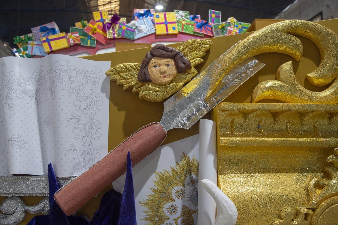 Las imágenes de la carroza del arte sacro de Sevilla