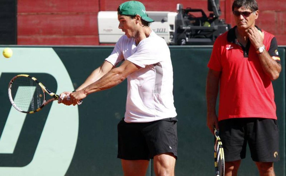 Rafa Nadal en la Copa Davis de 2011 en Córdoba, en imágenes