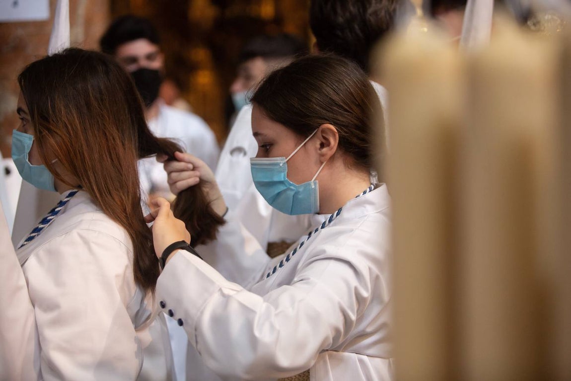 La hermandad de la Candelaria suspende su estación de penitencia en este Martes Santo de 2022. VANESSA GÓMEZ