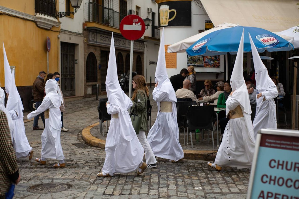 La hermandad de la Candelaria suspende su estación de penitencia en este Martes Santo de 2022. VANESSA GÓMEZ
